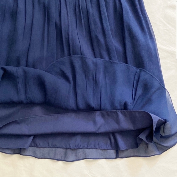 J.CREW Asymmetrical Chiffon Dress SIZE 16 - Picture 8 of 11
